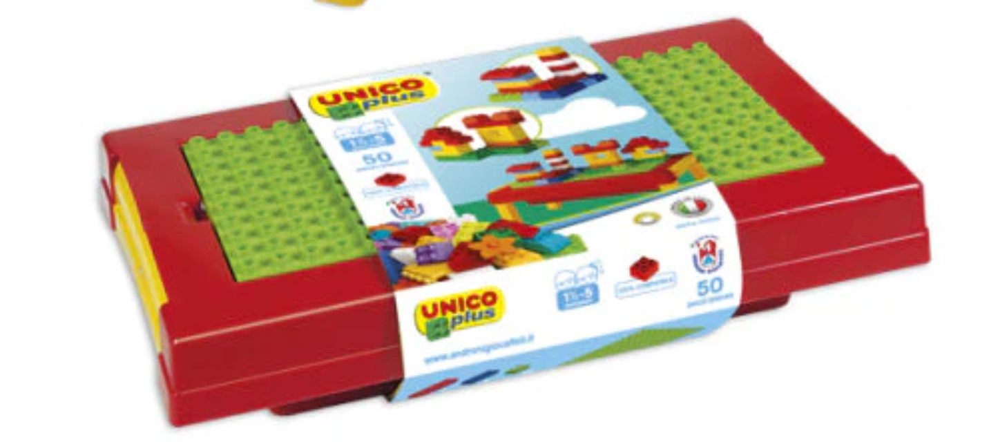 Unico Bausteine Klappspieltisch 50-teilig