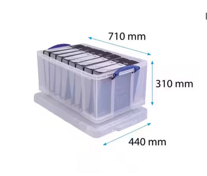 Boîte de rangement Really Useful Box 64L 71 x 31 x 44 cm (L x H x P) DIN A4
