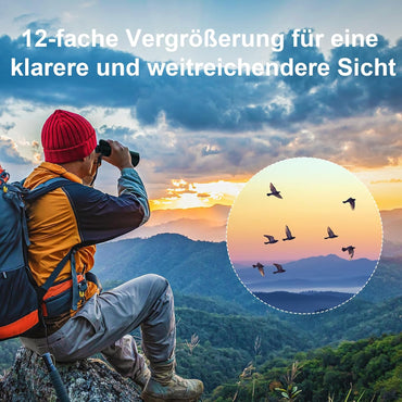 Usogood 12x52 Monokular Teleskop HD,Fernrohr mit BAK4 Prisma und FMC Beschichtung