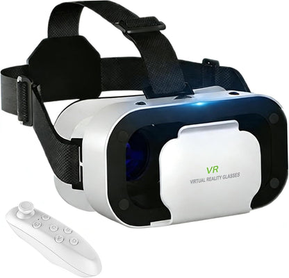 Casque de réalité virtuelle avec lunettes 3D, casque de réalité virtuelle pour jeux de réalité virtuelle et films 3D
