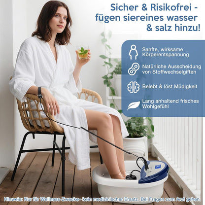 Vniolife Ionen Fußbad, Ionen Fussbad Detox mit Timer, Fußspa Reiniger mit Wassersack