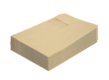 250 X Versandtaschen, 90 g  C4 mit Fenster, Selbstklebend, natron braun 250 stück
