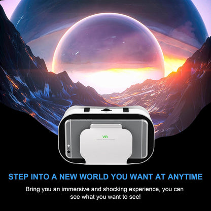 Casque de réalité virtuelle avec lunettes 3D, casque de réalité virtuelle pour jeux de réalité virtuelle et films 3D