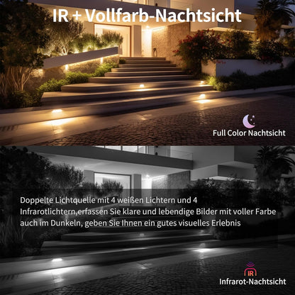 VSTARCAM kamera mit APP Farb-Nachtsicht WLAN Kamera 2K  Zwei-Wege Tracking Bewegungserkennung