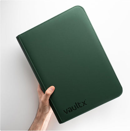 Vault X 9-Taschen-Trading-Kartenordner mit Reißverschluss, 360 Karten (Grün)