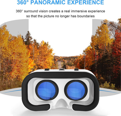 Casque de réalité virtuelle avec lunettes 3D, casque de réalité virtuelle pour jeux de réalité virtuelle et films 3D