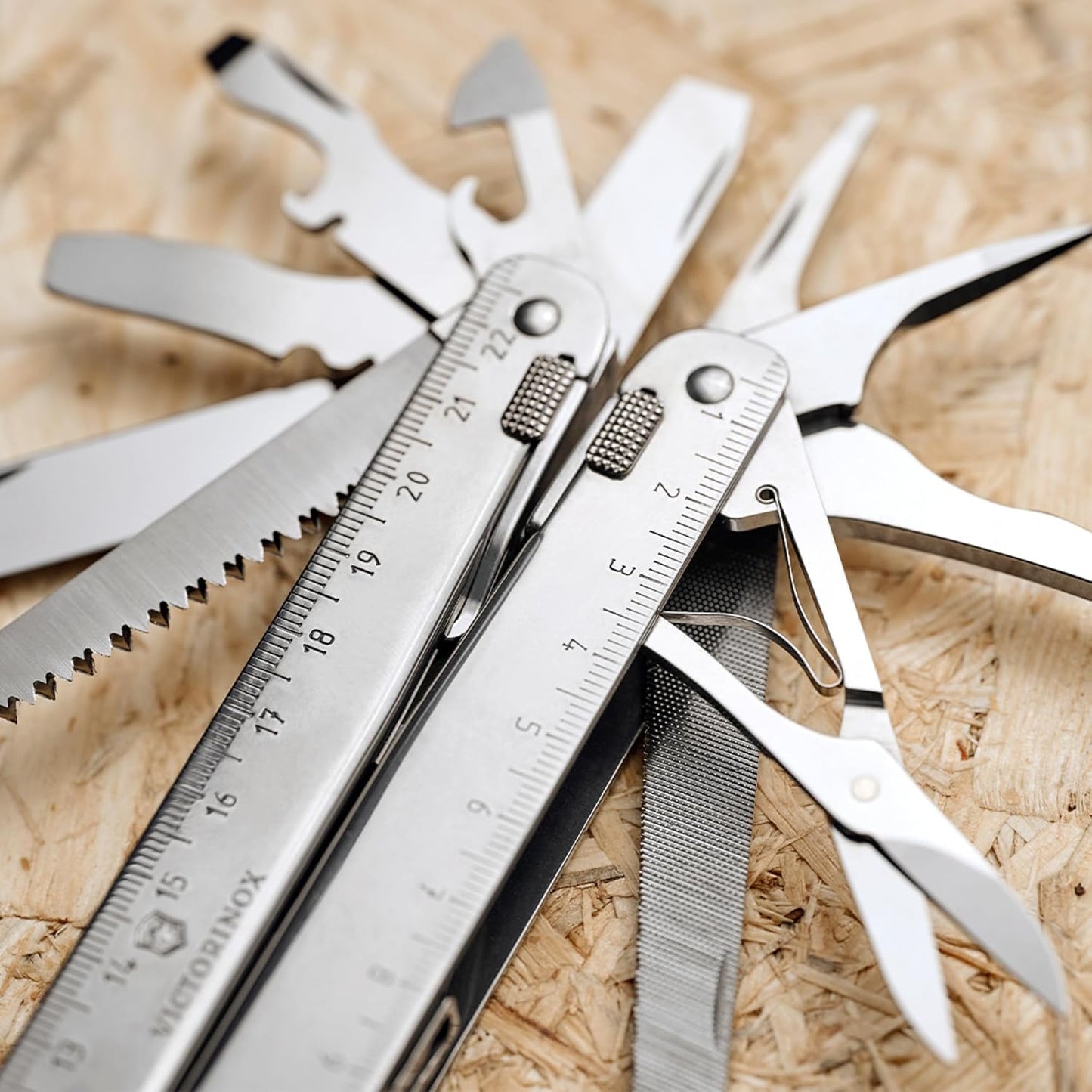 Victorinox, Schweizer Taschenmesser Swiss Tool X Plus Ratchet, 40 Funktionen,Silber