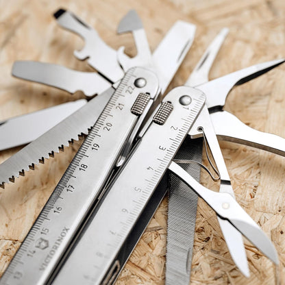Victorinox, Schweizer Taschenmesser Swiss Tool X Plus Ratchet, 40 Funktionen,Silber