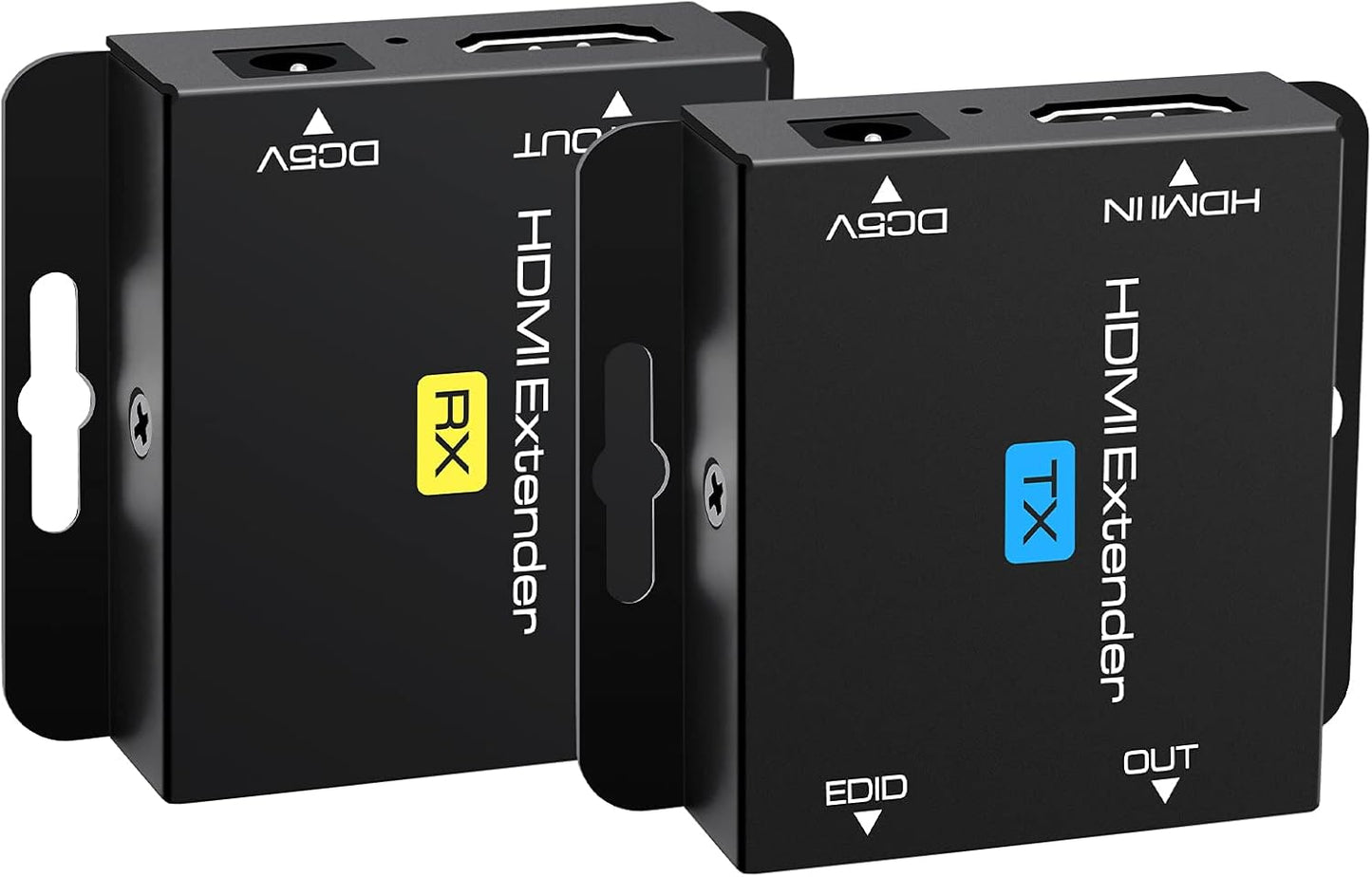 VEDINDUST HDMI Extender, Over Cat5e/6/7  HDMI Transmitter Empfänger (1080P 50m POC)