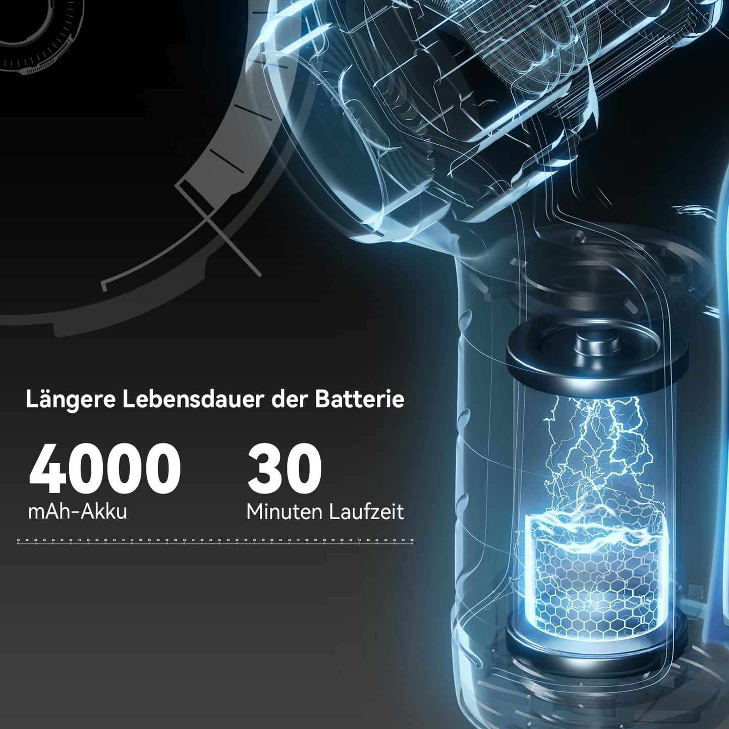 Velitcur Handstaubsauger Auto Handheld Kabelloser, 3 in 1 Druckluft 19KPA High Power