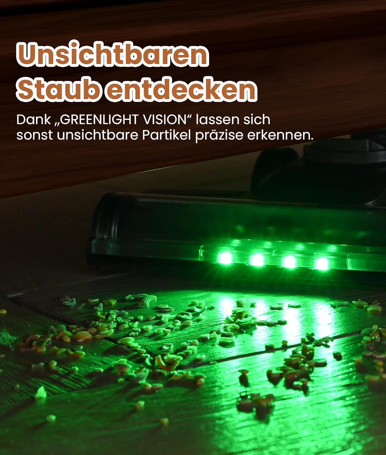 VersLife Akku Staubsauger 500W/45 Min/40kPa Smart LED-Display, Leichter