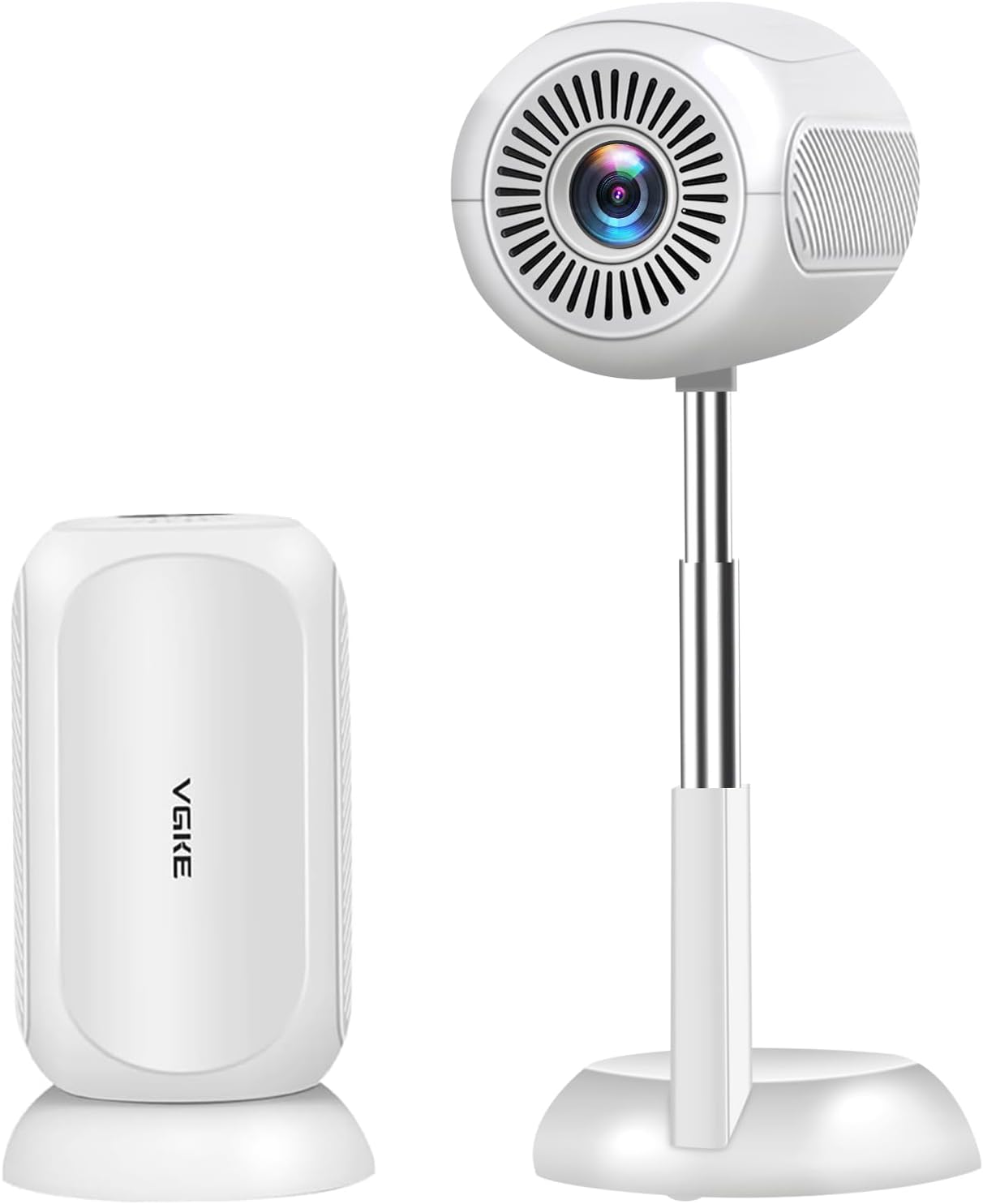 VGKE Mini Beamer mit Android-App, 3D TOF-Autofokus, 16000 Lumen Full HD 4K Unterstützung