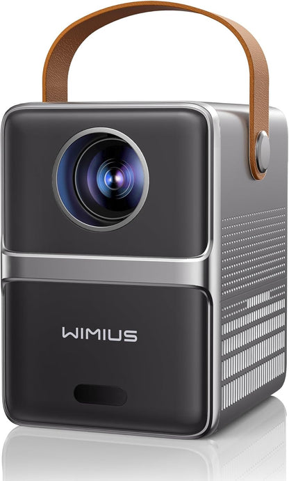 WiMiUS Mini Projektor, 16000 Lumen 5G WiFi Bluetooth 5.2 tragbarer Beamer,