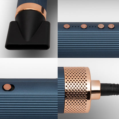 VistaSonic SuperWrap Haarstyler, 5-in-1,  Airstyler, Lockenstab, Haartrocknerbürste, Tiefblau