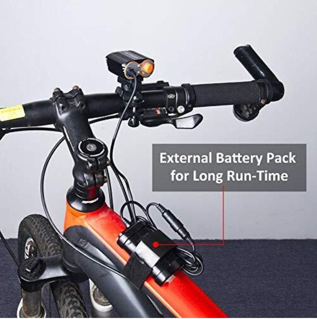 Victagen Fahrradlicht Set, Frontlicht + Rücklicht,  superhell 2400