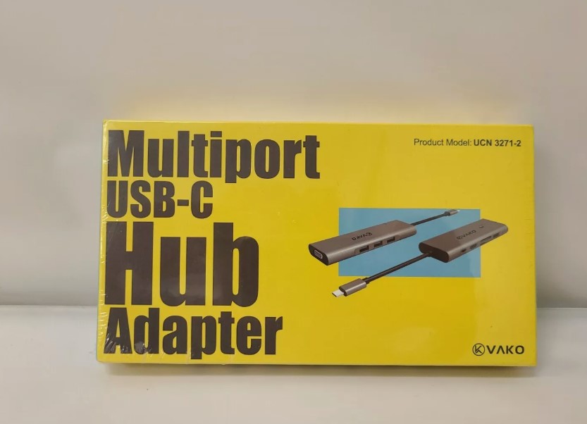 VAKO USB C Hub 9 EN 1 Adaptateur Multiport DMI VGA Carte SD incl. Micro USB 3.0 2.0
