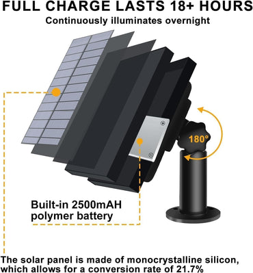 Voneta Solar-Außenlichterkette, 15 m, 20 Glühbirnen wasserdicht mit Fernbedienung und App,
