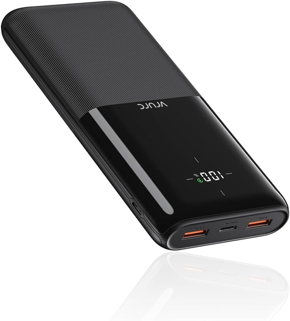 VRURC Powerbank 20000mAh, tragbares Ladegerät mit USB-C 20W Schnellladefunktion,