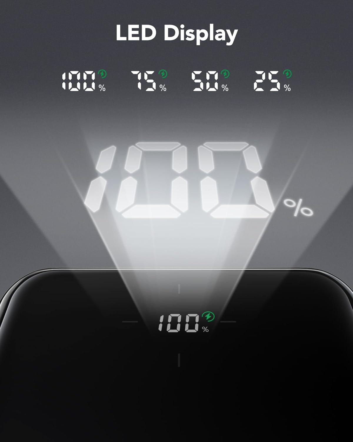 VRURC Powerbank 20000mAh, tragbares Ladegerät mit USB-C 20W Schnellladefunktion,