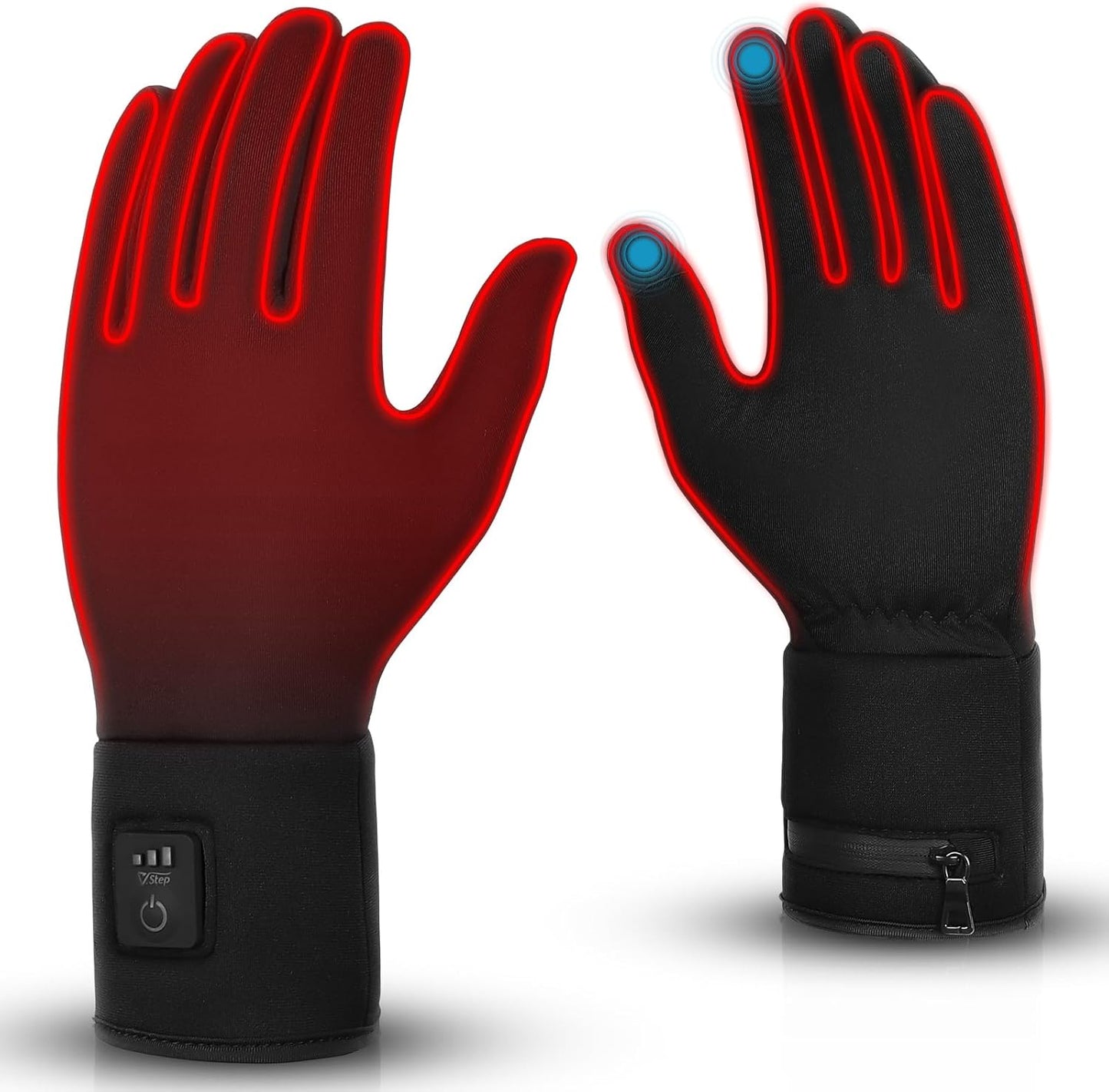 V.Step Beheizbare Handschuhe für Damen und Herren, wiederaufladbare mit Touchscreen (XL)