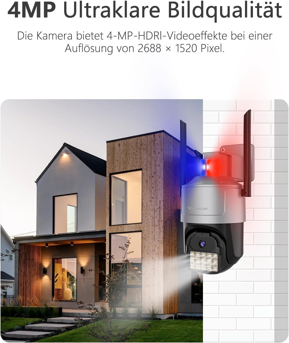 VSTARCAM 3K 5G Überwachungskamera Aussen, 100ft Nachtsicht WLAN