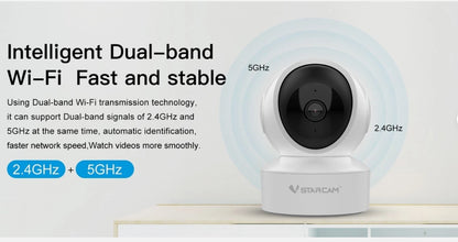 VSTARCAM Kamera Innen, Sicherheitskamera, 4MP HD WiFi Babyphone,360° PTZ Haustier  mit Nachtsicht,2-Wege Audio