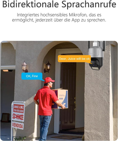 VSTARCAM 3K 5G Überwachungskamera Aussen, 100ft Nachtsicht WLAN