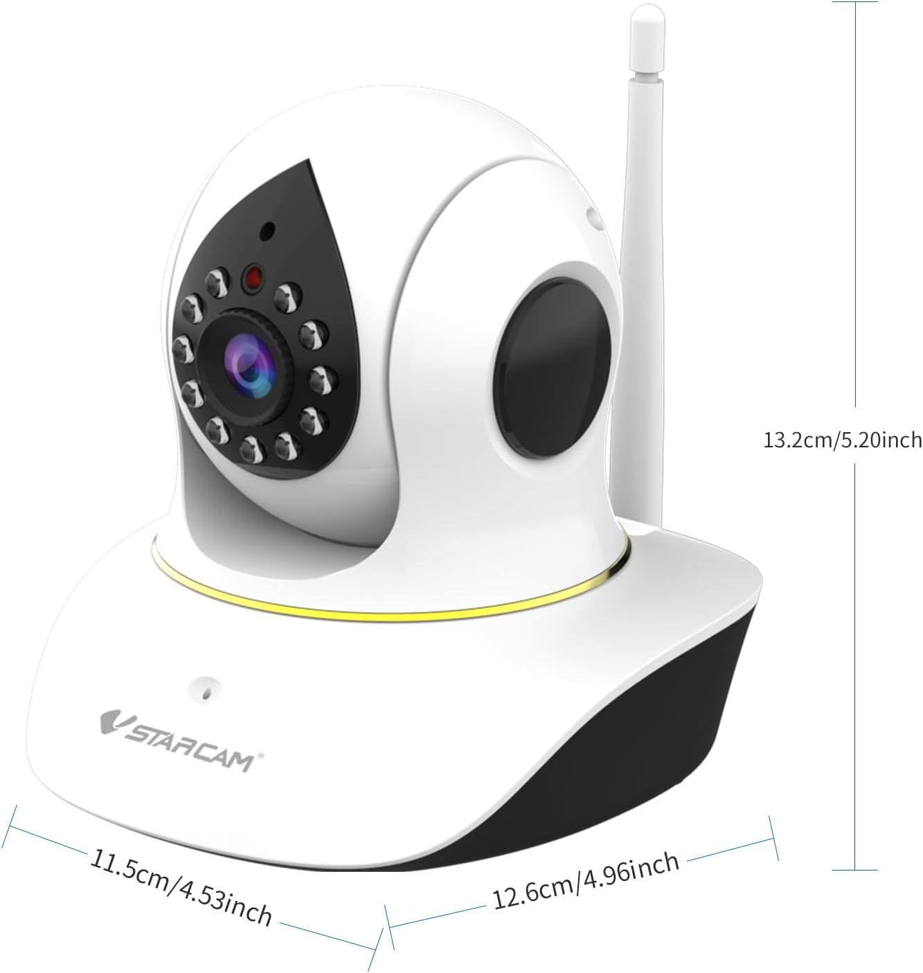 VSTARCAM Überwachungskamera Innen 3MP Haustier Kamera WLAN Nachtsicht, Sound Motion,Baby Überwachungs