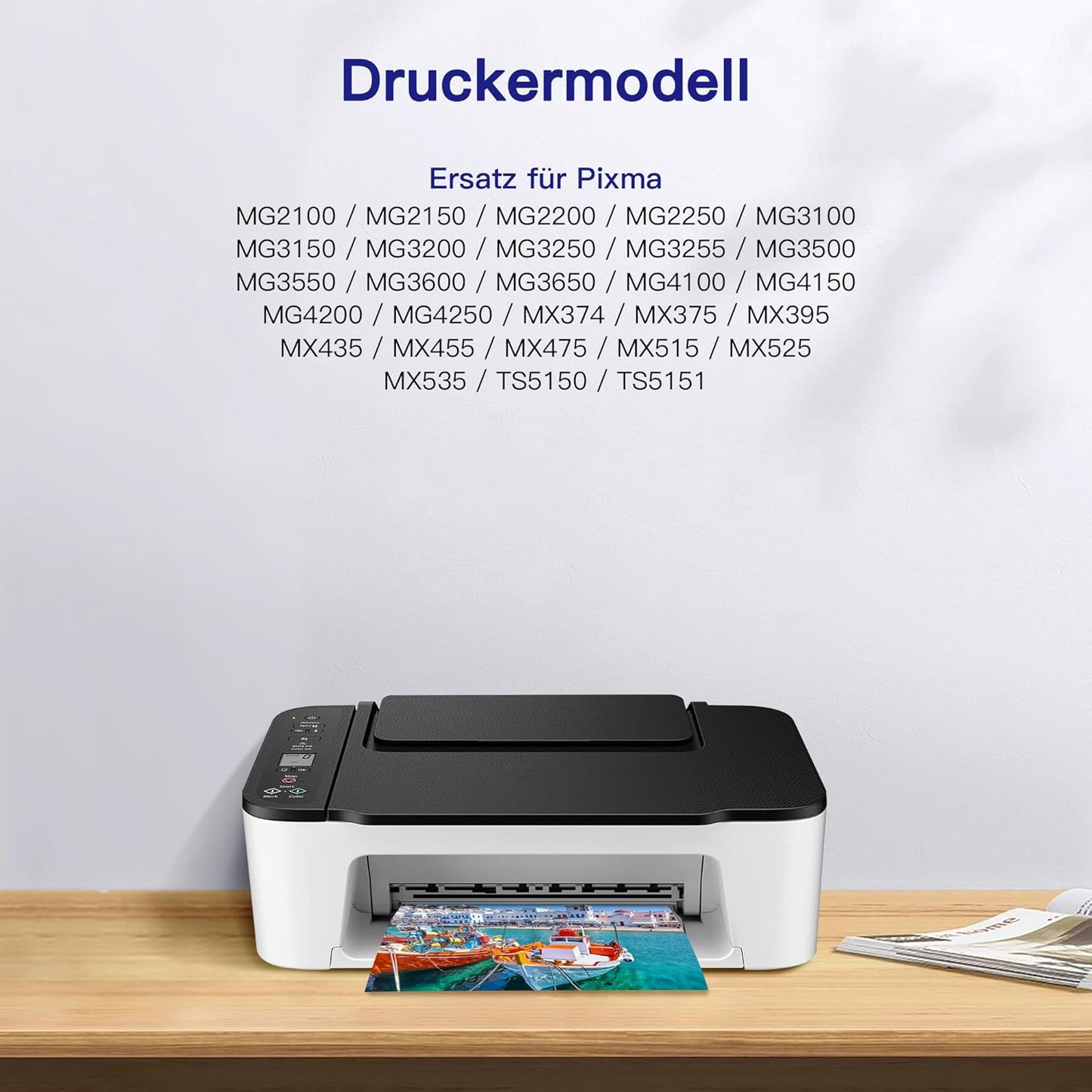 VVQV Druckerpatronen PG-540 Schwarz CL-541 Color 540XL 541XL Multipack Ersatz für Canon