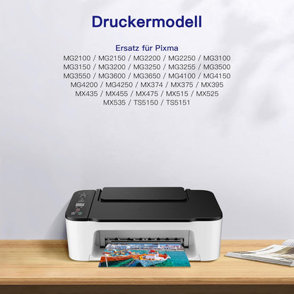 VVQV Druckerpatronen PG-540 Schwarz CL-541 Color 540XL 541XL Multipack Ersatz für Canon