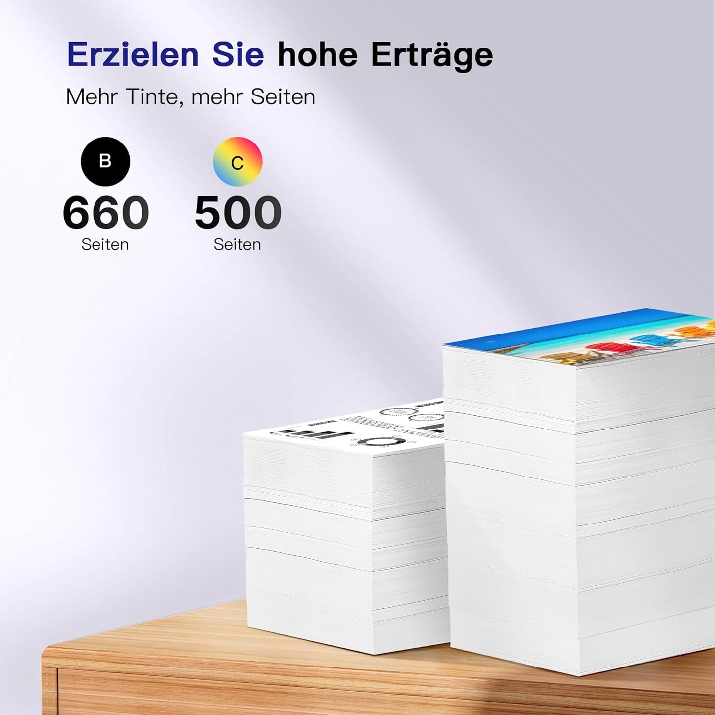 VVQV Druckerpatronen PG-540 Schwarz CL-541 Color 540XL 541XL Multipack Ersatz für Canon