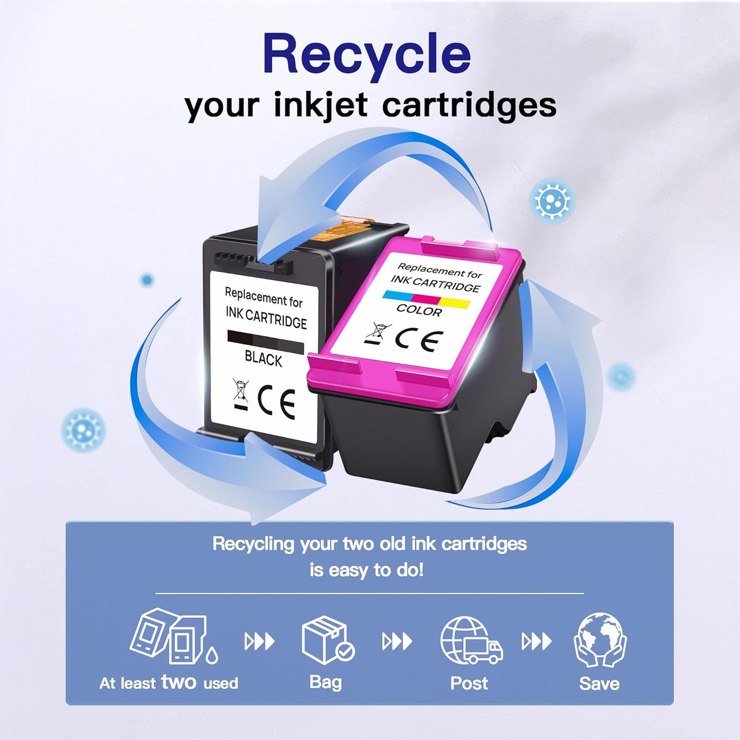 VVQV Druckerpatronen PG-540 Schwarz CL-541 Color 540XL 541XL Multipack Ersatz für Canon