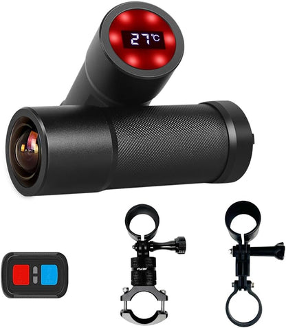 VSYSTO 2K Ultra High Resolution Fahrradkamera Nachtsicht Temperature Display Action Cam