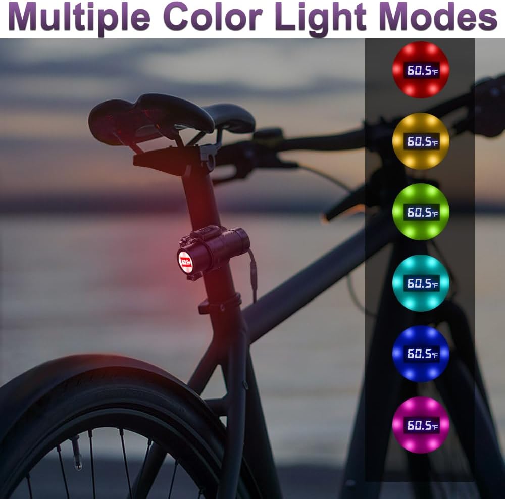 VSYSTO 2K Ultra High Resolution Fahrradkamera Nachtsicht Temperature Display Action Cam