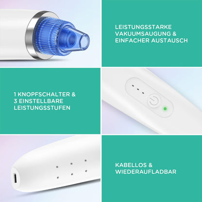 VOYOR Mitesserentferner Porenreiniger Vakuumsauger Nase Akne Pickelsauger