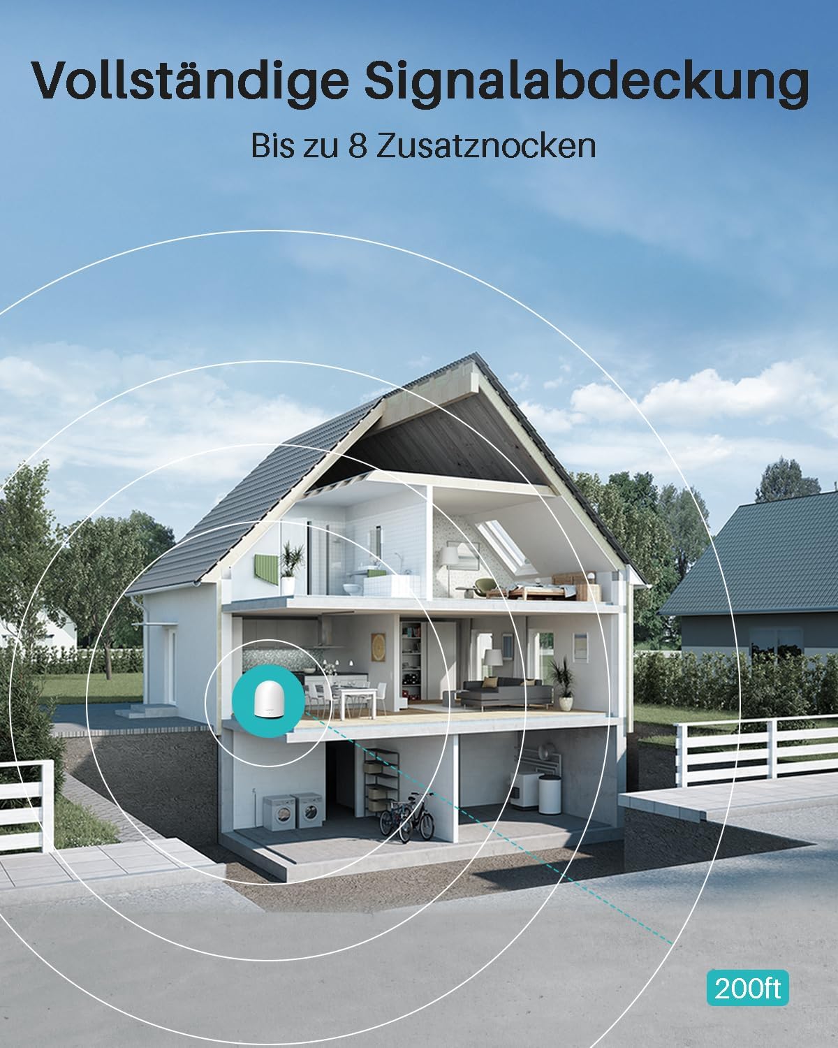 WUUK Überwachungskamera Aussen Akku 2K,32 GB Lokalem Speicher, Nachtsicht, 2.4/5GHz