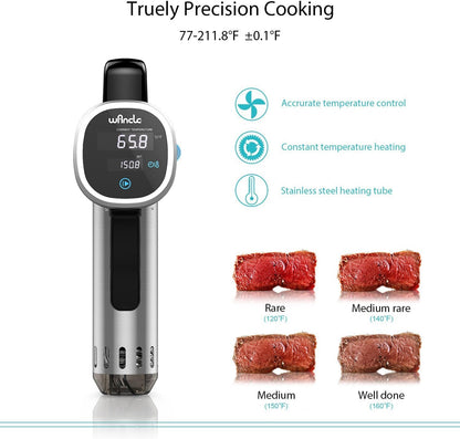 Wancle Sous Vide Präzisionskochtopf Immersion Zirkulator 850W  (Schwarz)