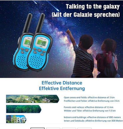 Walkie-Talkies mit LCD-Taschenlampe + Hintergrundbeleuchtung, 3 Meilen Reichweite für Outdoor, Camping, Wandern