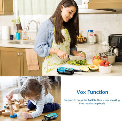 Walkie-Talkies mit LCD-Taschenlampe + Hintergrundbeleuchtung, 3 Meilen Reichweite für Outdoor, Camping, Wandern