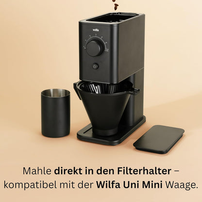 Wilfa Zense Alux Kaffeemühle elektrisch  30 Mahlgrade für Espresso, Filterkaffee