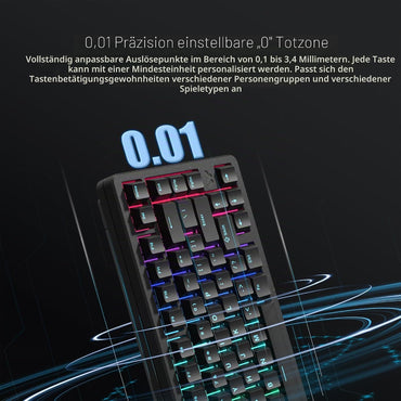 Womier SK75 TMR/HE Hall-Effekt-MechanischeTastatur, 75 %,Magnetschalter mit 8000 Hz Hot Swap