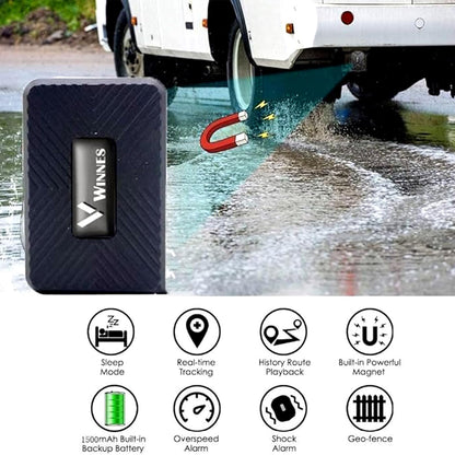 Winnes 4G Mini GPS Tracker 1500 mAh - Auto GPS/AGPS/LBS Echtzeit