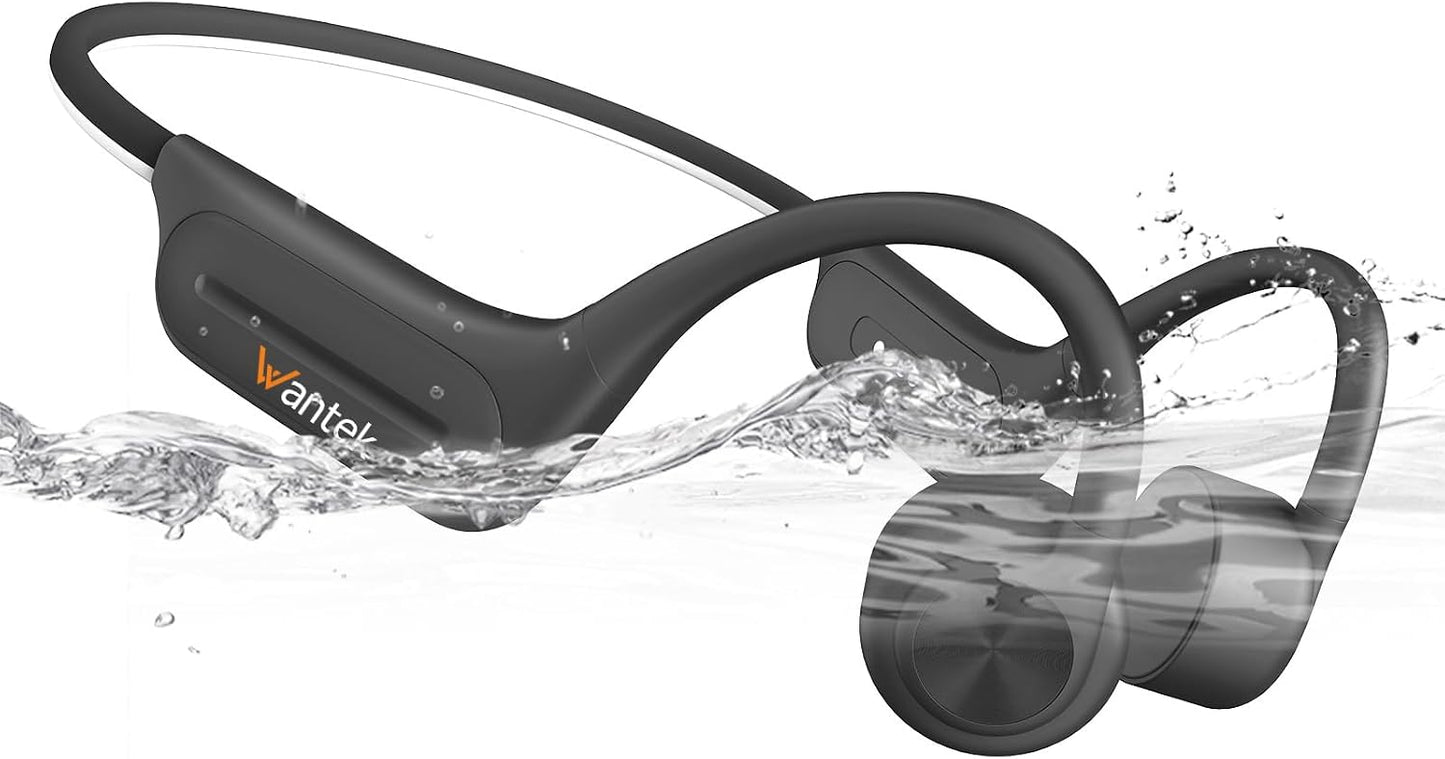 Wantek Open Ear Knochenschall Kopfhörer Bluetooth 5.3,IP68,Sportkopfhörer