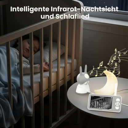 Wansview Babyphone mit Kamera 2,4/5 GHz WLAN- 5" 1080P mit App, IR Nachtsicht,