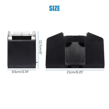 Wowlela Card Shuffler, Automatische Kartenmischmaschine 4 Deck für Poker, Rommé, UNO, Texas Holdem und Blackjack