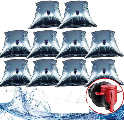 Faltbarer Wasserbehälter, Wassersack, 10 X 30L set, Wasserbeutel mit hahn