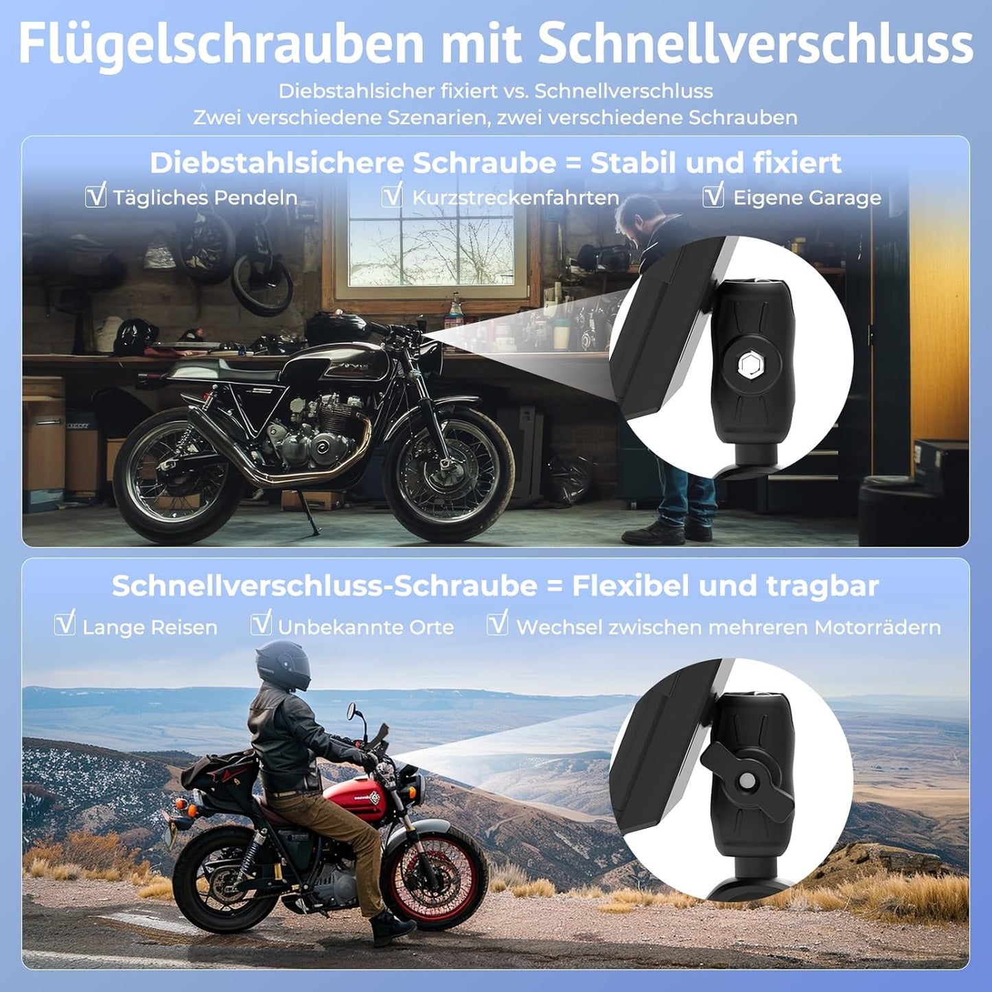 Wonsidary Kabelloses Motorrad CarPlay  Apple CarPlay & Android Auto W522 5 Zoll IP67