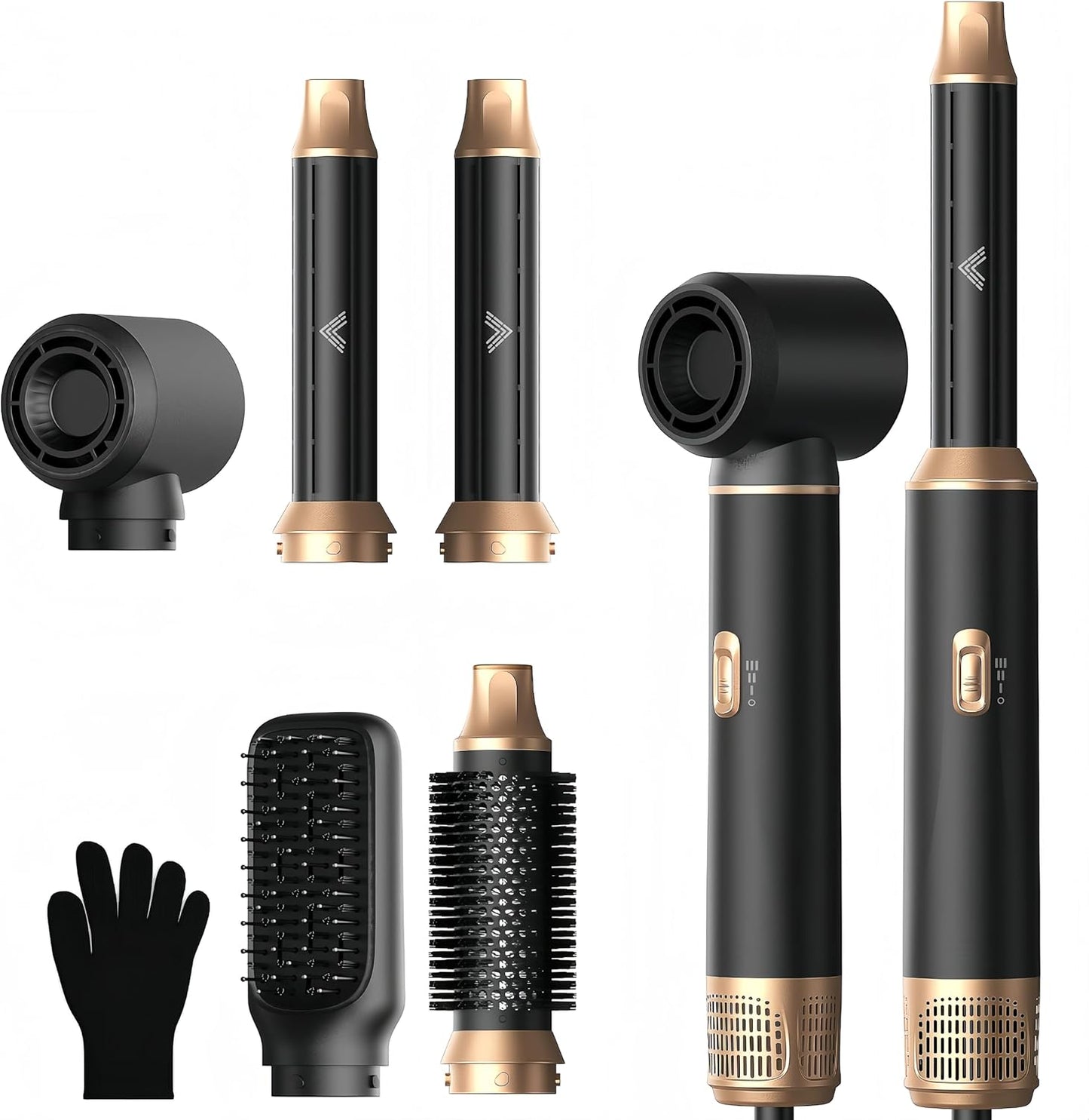 Hairstyler 5 in 1 Airstyler WT665 Haarstyler Luft Lockenstab Föhn Thermal Brush Glättbürste Set