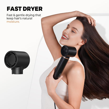 Airstyler 5 in 1 Hairstyler WT638 mit Air Lockenstab Föhn Heißluftbürste Schwarz/Gold