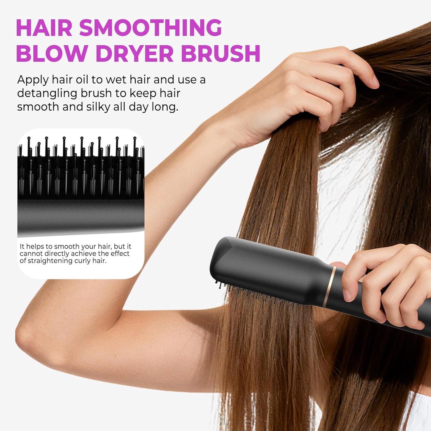 Hairstyler 5 in 1 Airstyler WT665 Haarstyler Luft Lockenstab Föhn Thermal Brush Glättbürste Set
